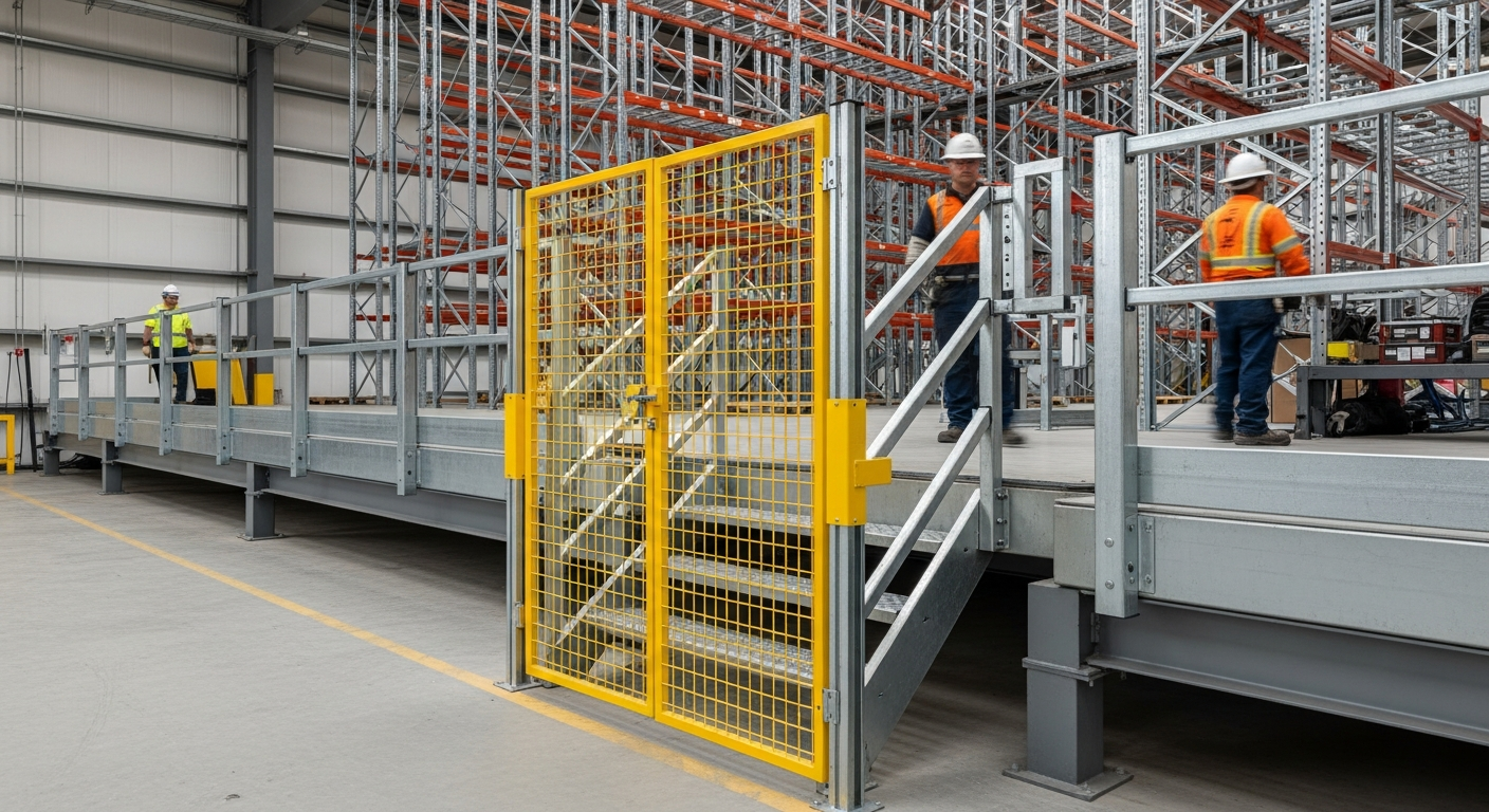 Mezzanine fall protection — SkyHigh Safety Solutions