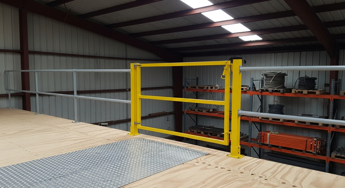 Mezzanine & Pivot Safety Gates — SkyHigh Safety Solutions